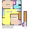 メゾン・ド・ルミエール 2LDKの間取り