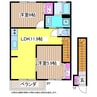 メゾン・ド・ルミエール 2LDKの間取り