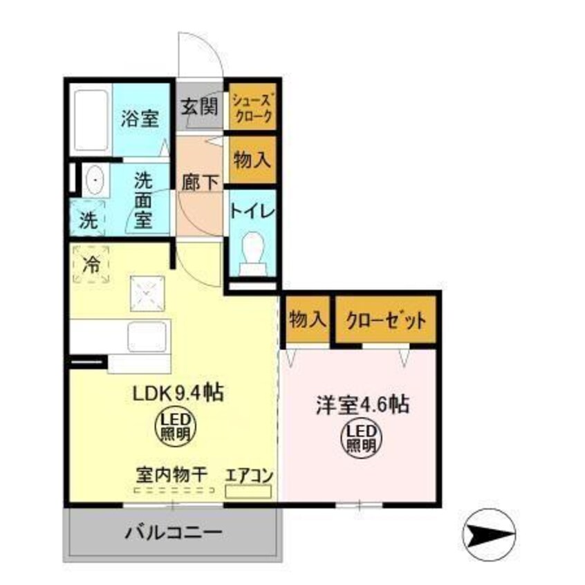 間取図 グランドゥール三笠山