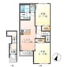 シェルローザ 2LDKの間取り
