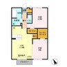 シュロス蒲地 2LDKの間取り