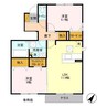 グランフェリーチェ 2LDKの間取り