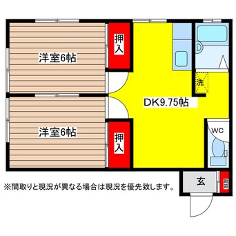 間取図 宮川コーポＣ