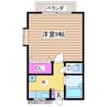 ＭＩＺＯＧＵＣＩハイツ 1Kの間取り