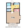 ＭＩＺＯＧＵＣＩハイツ 1Kの間取り