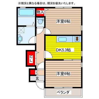 間取図 WING息栖