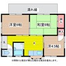 青葉住宅１・２・３号 3DKの間取り