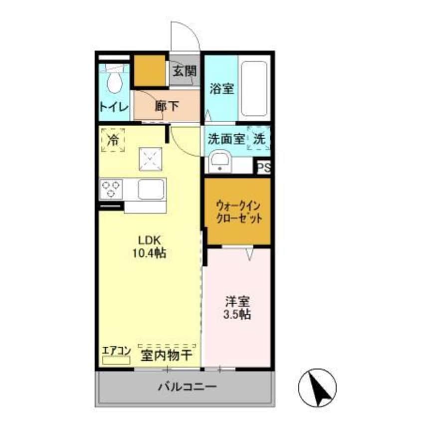 間取図 ラ　ルーチェ