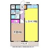 タートルハウス 1LDKの間取り