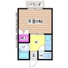 アークヒルズフクモトＮＯ．１ 1Kの間取り