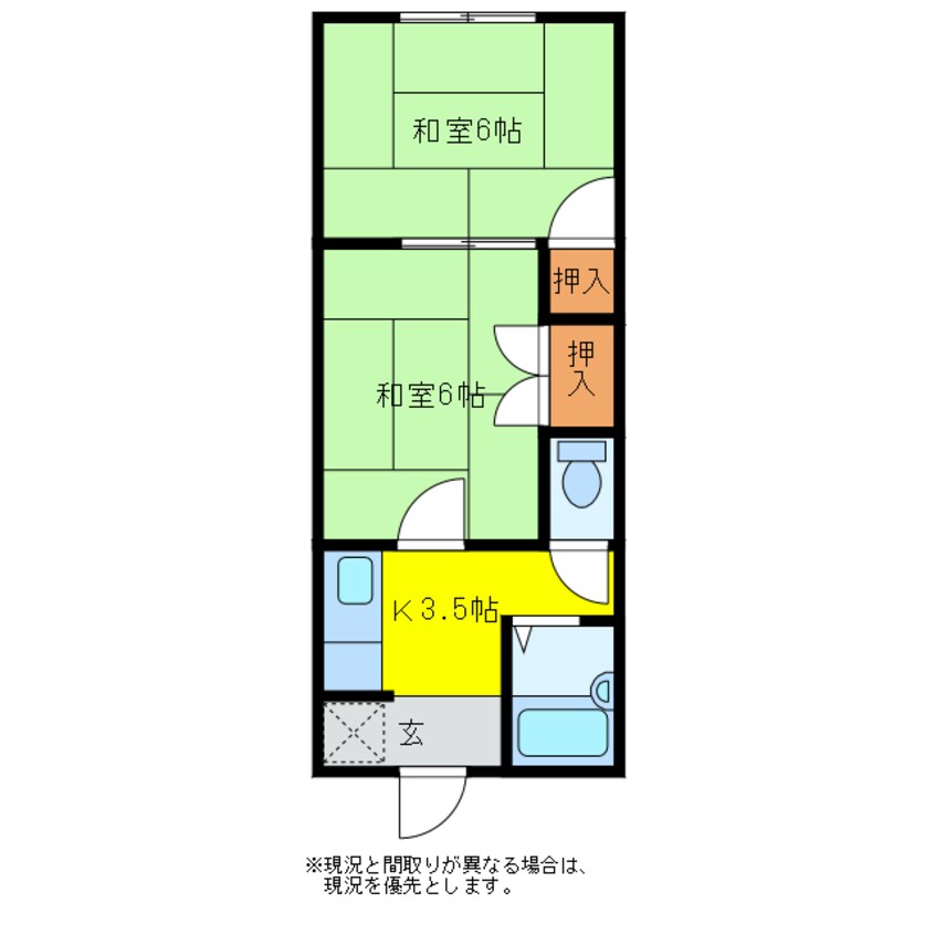 間取図 アークヒルズフクモトＮｏ．３