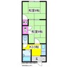 アークヒルズフクモトＮｏ．３ 2Kの間取り