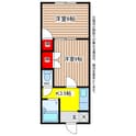 アークヒルズフクモトＮｏ．３の間取図