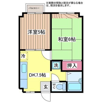 間取図 アークヒルズフクモトＮｏ．５