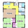 第一木野本荘（A～D） 3Kの間取り