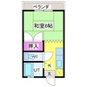 アークヒルズフクモトＮｏ．２ 1Kの間取り