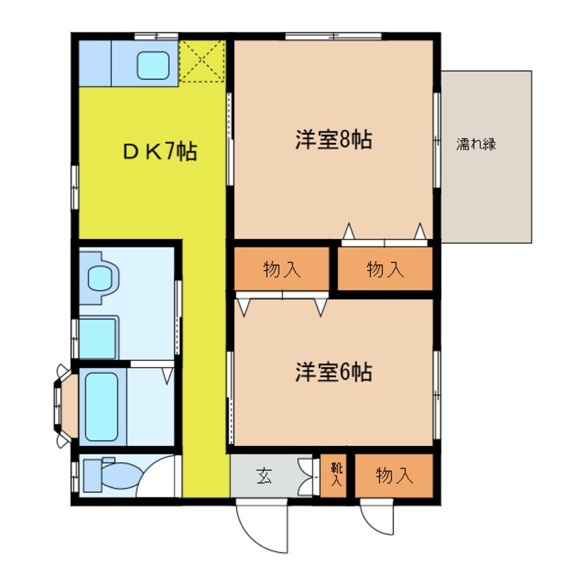 間取図 ゆがふﾎｰﾑ　Ｄ棟