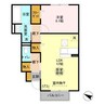 グラマードマレⅢＥ 1LDKの間取り