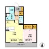 ヒル ヴァレイ 1LDKの間取り