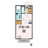 アーバンヒルズかしまⅡ 1Rの間取り