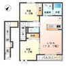 ベルメゾン 2LDKの間取り