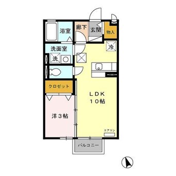 間取図 エクレール・コート１