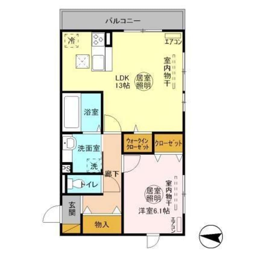 間取図 ラ・ドルチェヴィータ