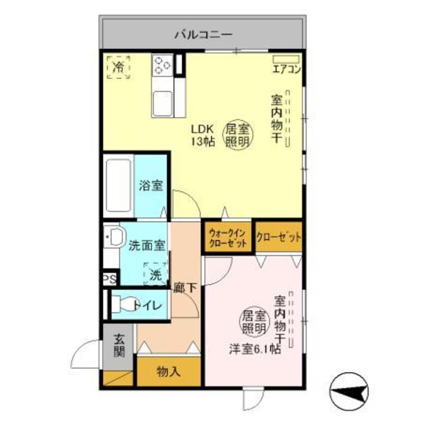 間取図 ラ・ドルチェヴィータ