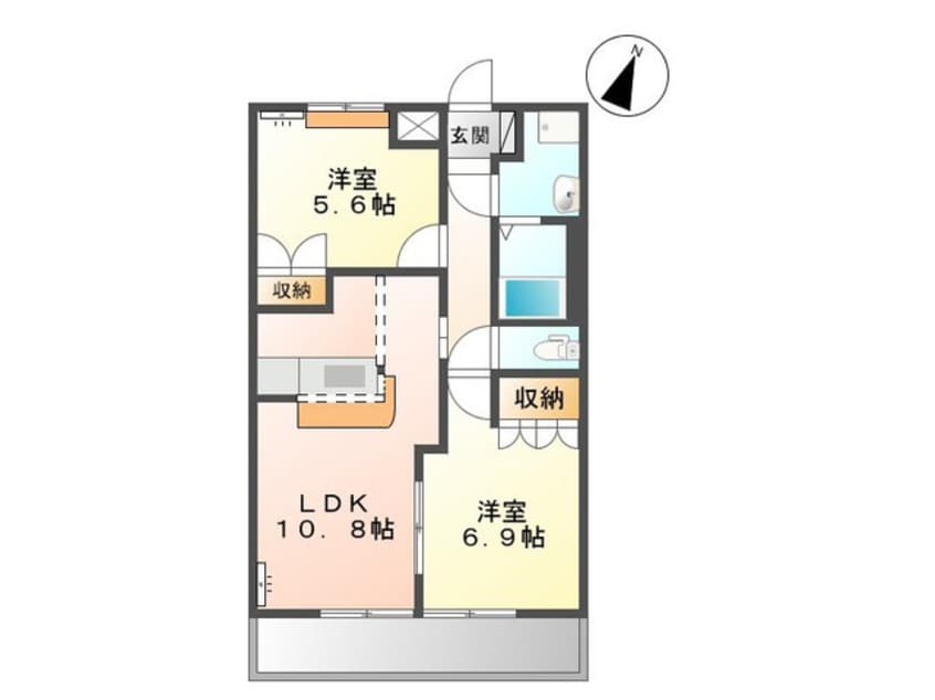 間取図 エスポアールA