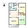 ブランドール木滝B 3DKの間取り