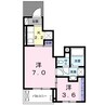 ピボットⅡ 1LDKの間取り
