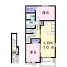 CASA新扇１ 2LDKの間取り