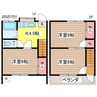 石井コーポＢ棟 3Kの間取り