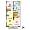 ショコラ 2LDKの間取り