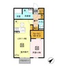 メイプル 1LDKの間取り