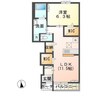 エクセルシオール 1LDKの間取り