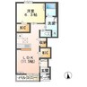 エクセルシオール 1LDKの間取り