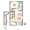 エスペランサ　イリス 2LDKの間取り