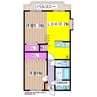 レスポワールA棟 2LDKの間取り