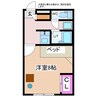 アネシス 1Kの間取り