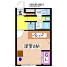 アネシス 1Kの間取り