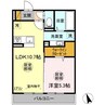Ｐｒｉｍｅｕｒ（プリムール） 1LDKの間取り