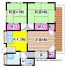 豊野荘A 3Kの間取り