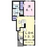 ガーデン・ハウス　Ａ 1LDKの間取り