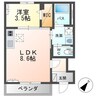 ヴェルシスⅡ 1LDKの間取り