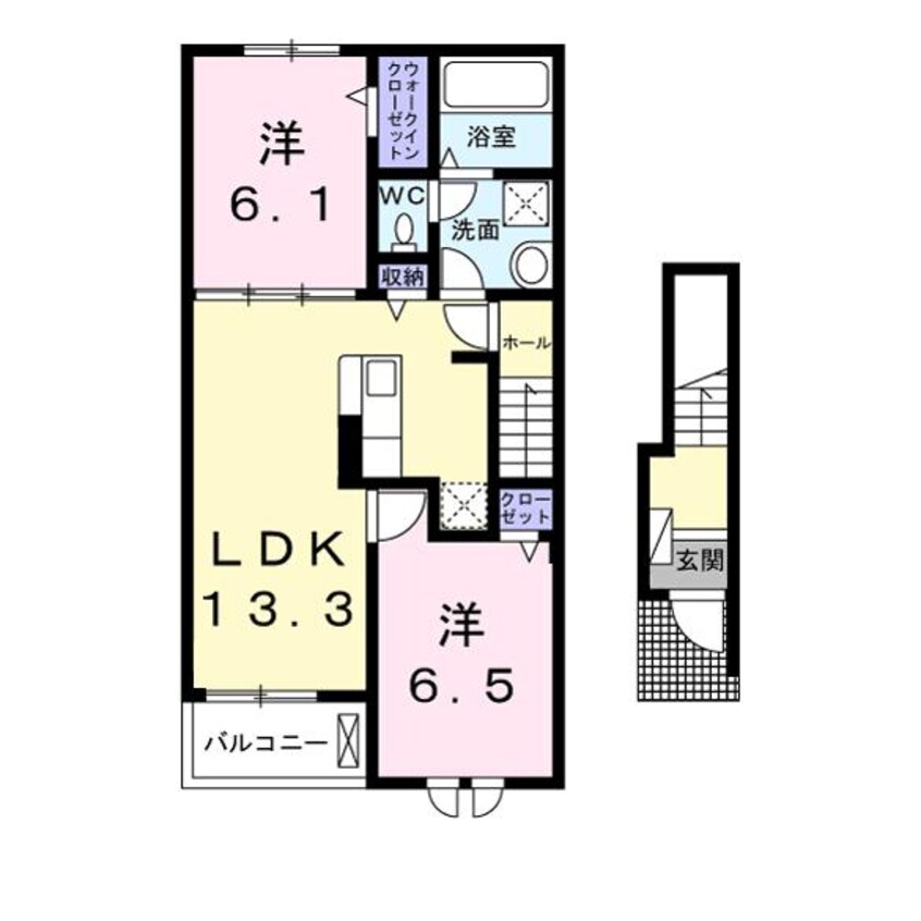 間取図 アルカンシエル