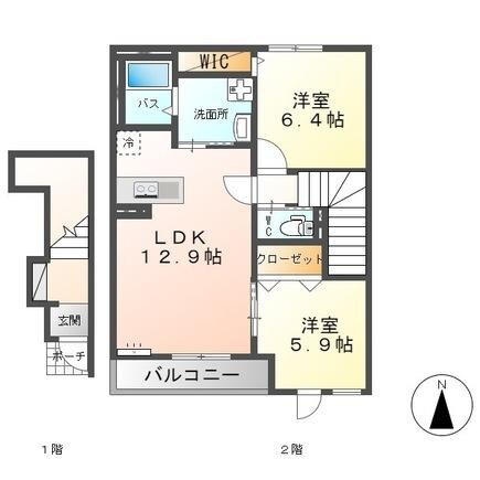 間取り図 ベルフルールⅠ