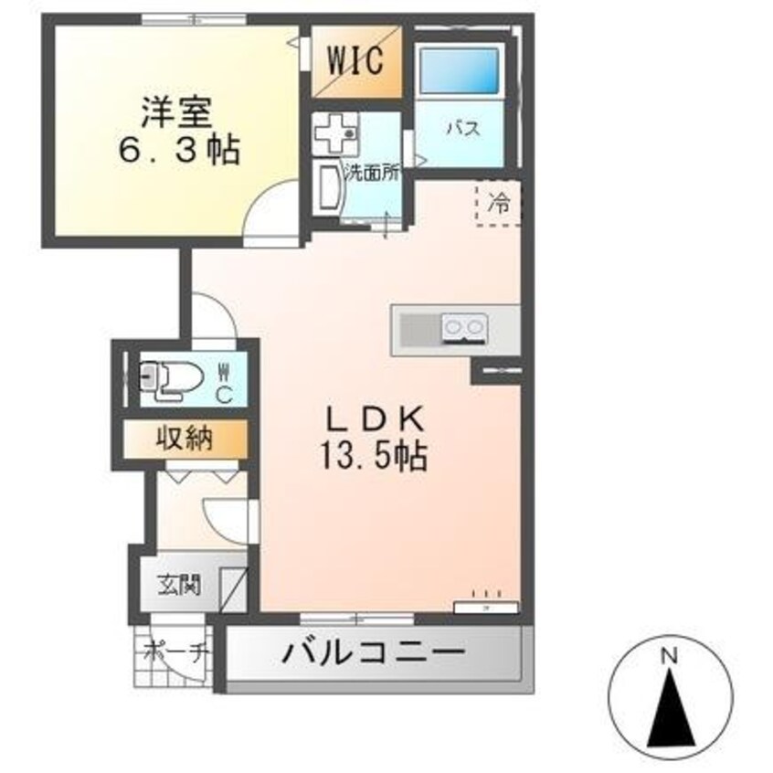 間取図 ベルフルールⅠ