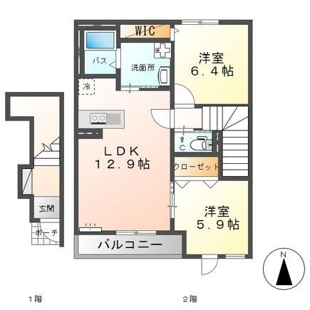 間取り図 ベルフルールⅠ