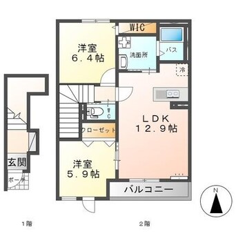 間取図 ベルフルールⅠ